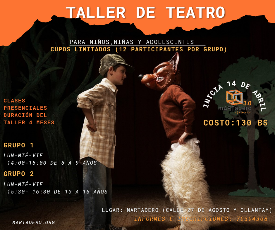 Taller De Teatro Para Niños, Niñas Y Adolescentes » MARTadero